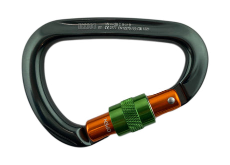 ElliotST HMS Karabiner Don, 28/9/8 kN (längs/quer/offen) Keylock Nase, Schrauber