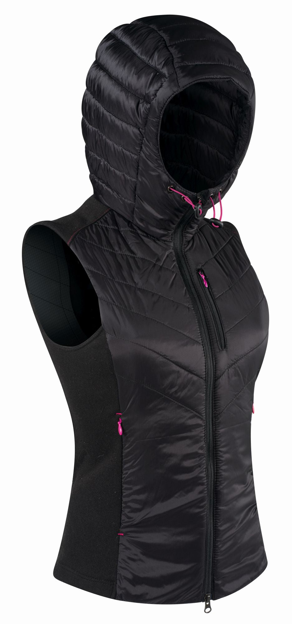 Komperdell Casual Protection Thermovest Snow Hoody women (Weste mit integriertem Ski Protektor und Kapuze)