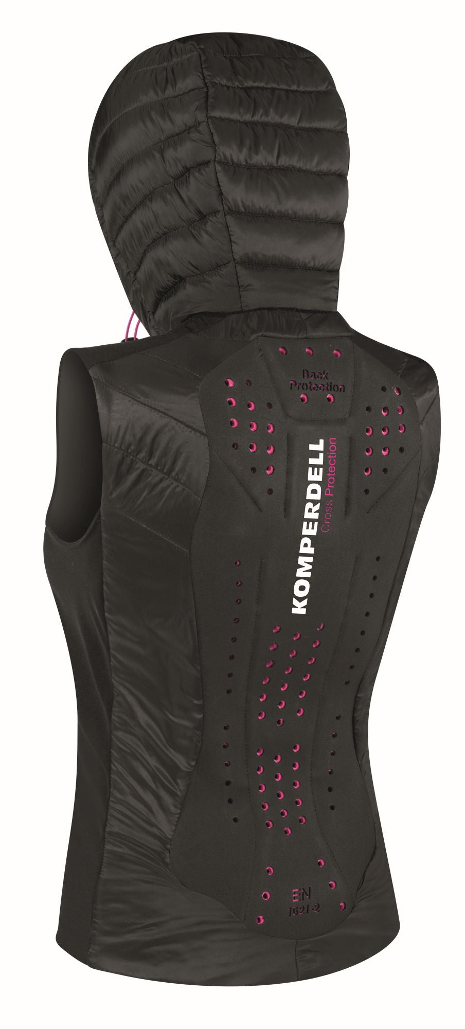 Komperdell Casual Protection Thermovest Snow Hoody women (Weste mit integriertem Ski Protektor und Kapuze)