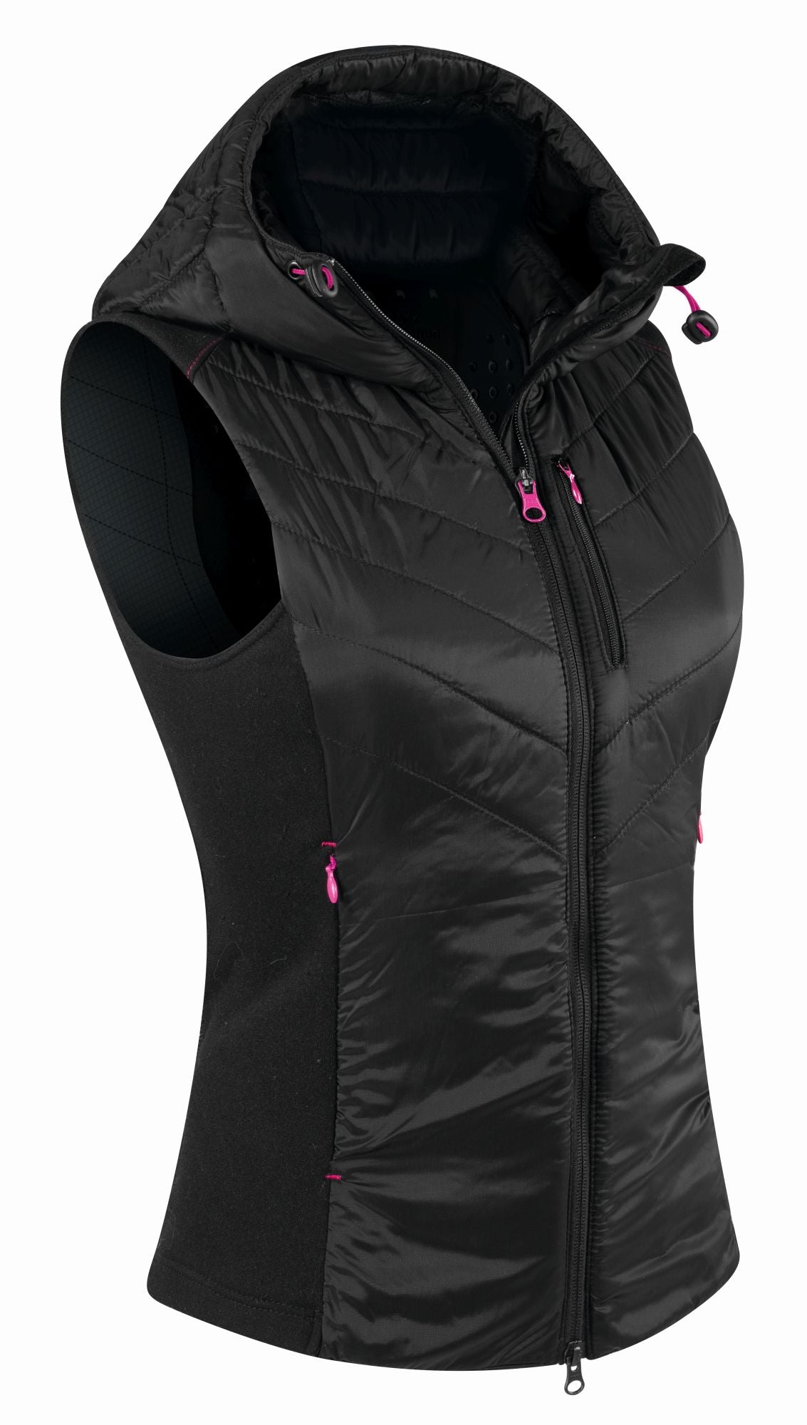 Komperdell Casual Protection Thermovest Snow Hoody women (Weste mit integriertem Ski Protektor und Kapuze)