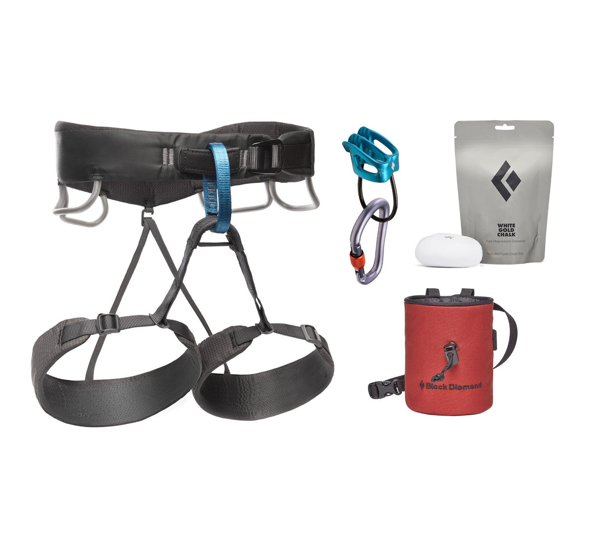 Black Diamond Klettergurt Set MOMENTUM HARNESS - Men's PACKAGE