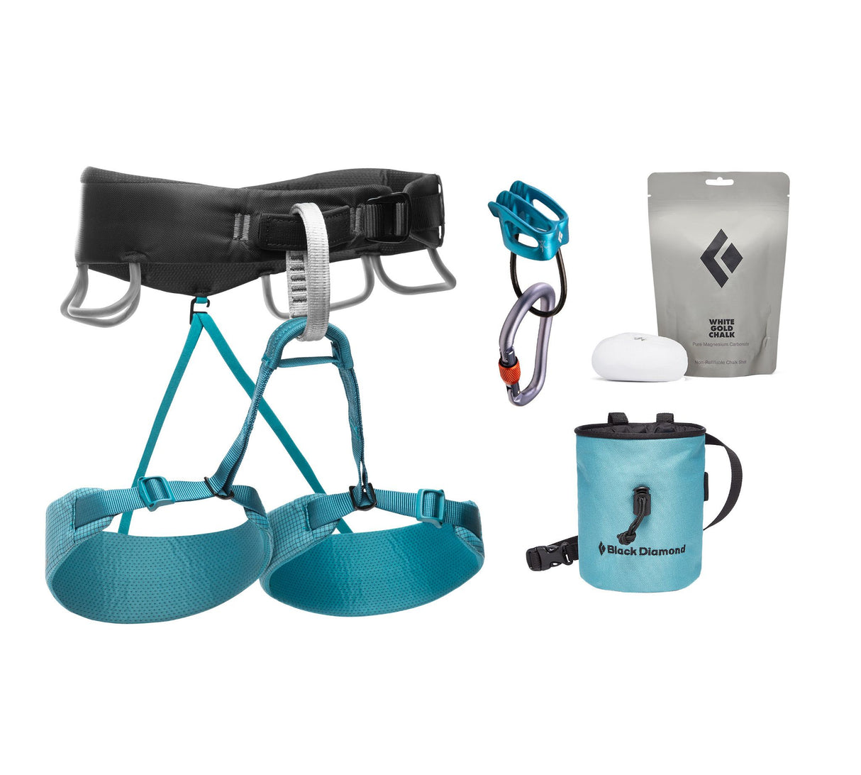 Black Diamond Klettergurt Set MOMENTUM HARNESS - Women's PACKAGE