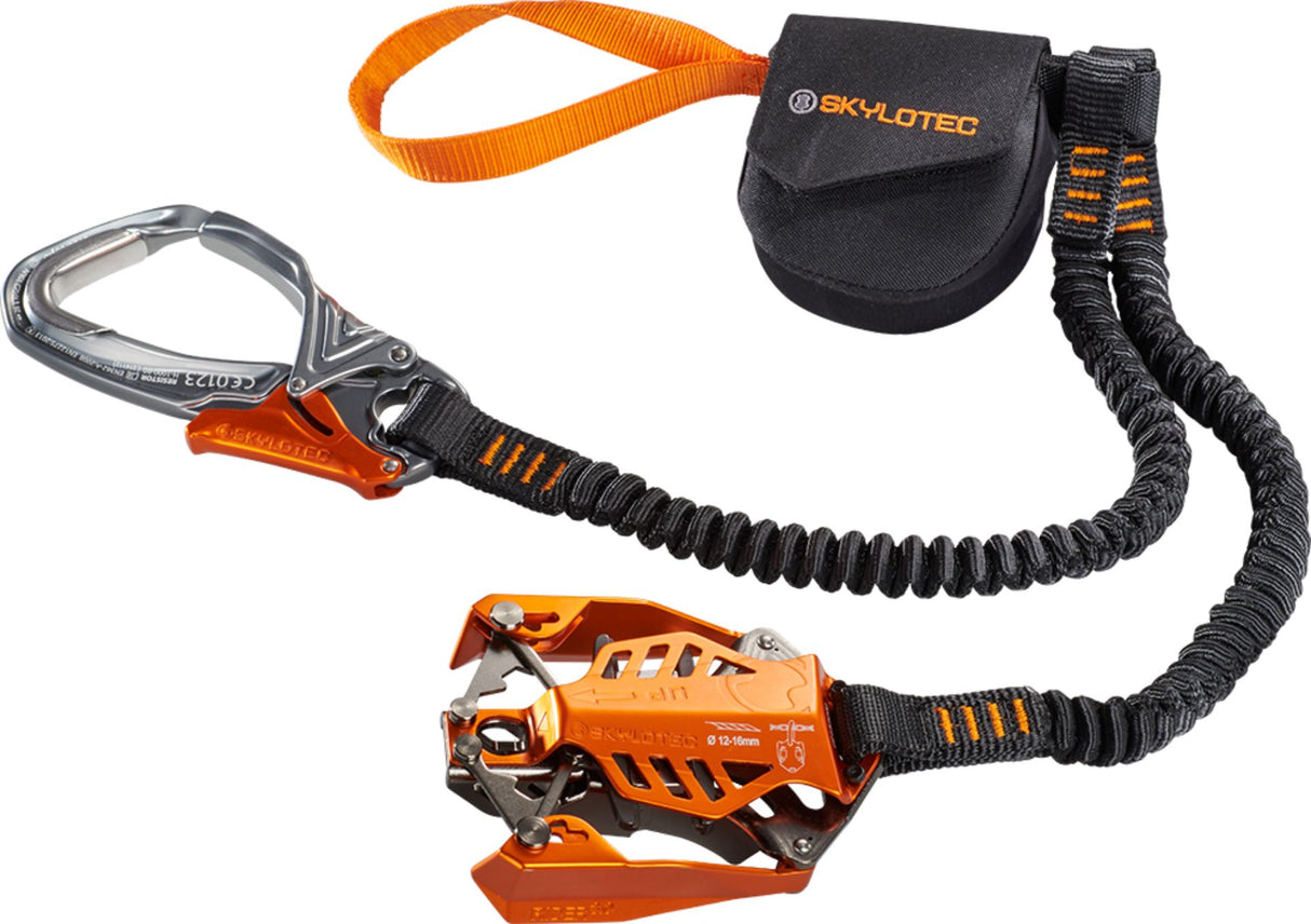 Skylotec Klettersteigset RIDER 3.0 mit selbst mitlaufender Seilklemme, 40 bis 120 kg, Resistor Karabiner