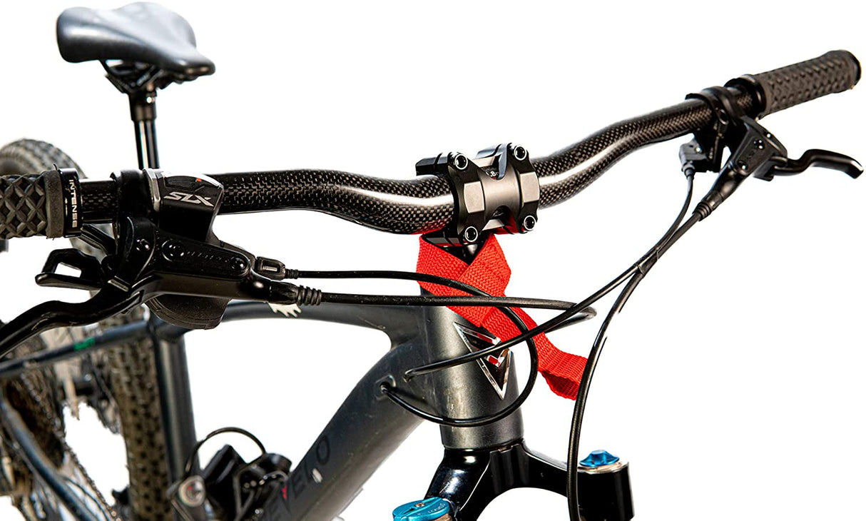 TowWhee Quick Loop Carabiner mit Schlaufe - zur schnellen Befestigung des TowWhee Bungee an Lenkern oder Sätteln