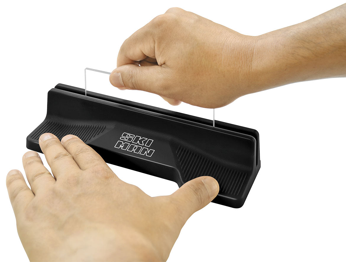 SkiMan Plexi Sharp Plexiklingenschärfer - für scharfe Abziehklingen beim Skiservice