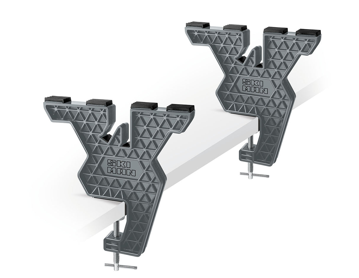 SkiMan Board Freeride Vise Einspannvorrichtung - Skispanner und Snowboardhalter zur Kantenbearbeitung
