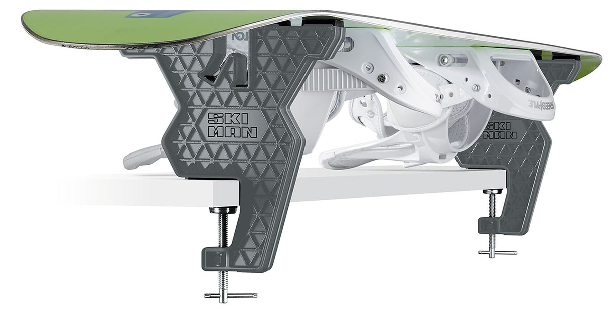 SkiMan Board Freeride Vise Einspannvorrichtung - Skispanner und Snowboardhalter zur Kantenbearbeitung