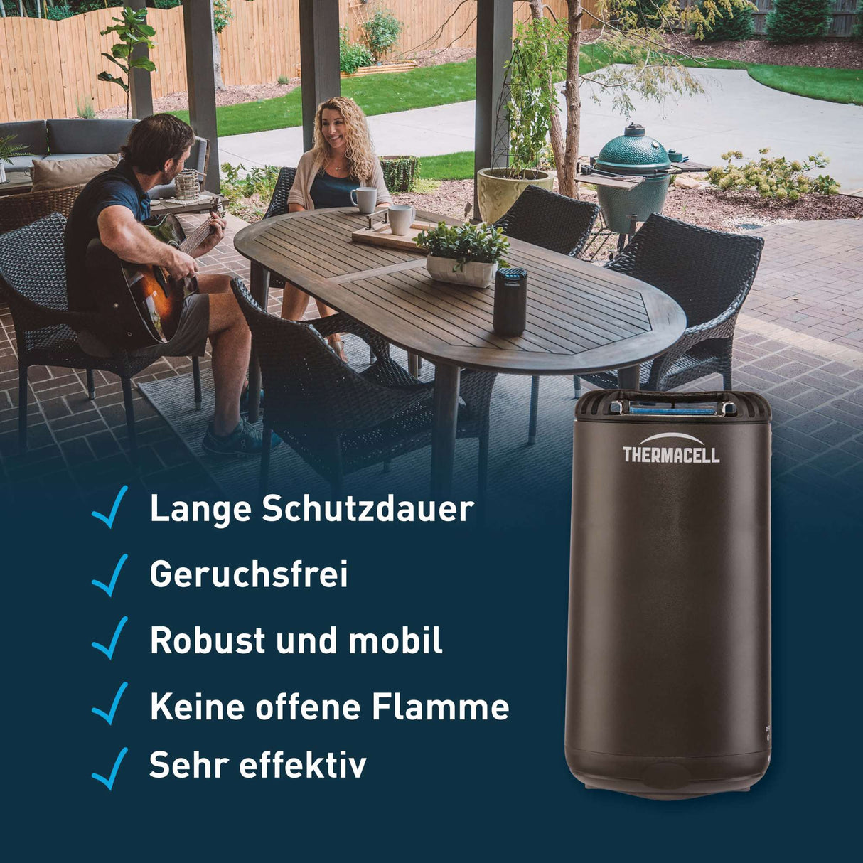 Thermacell Halo Mini - Stechmückenschutz, graphit (mit Wirkstoffplättchen)