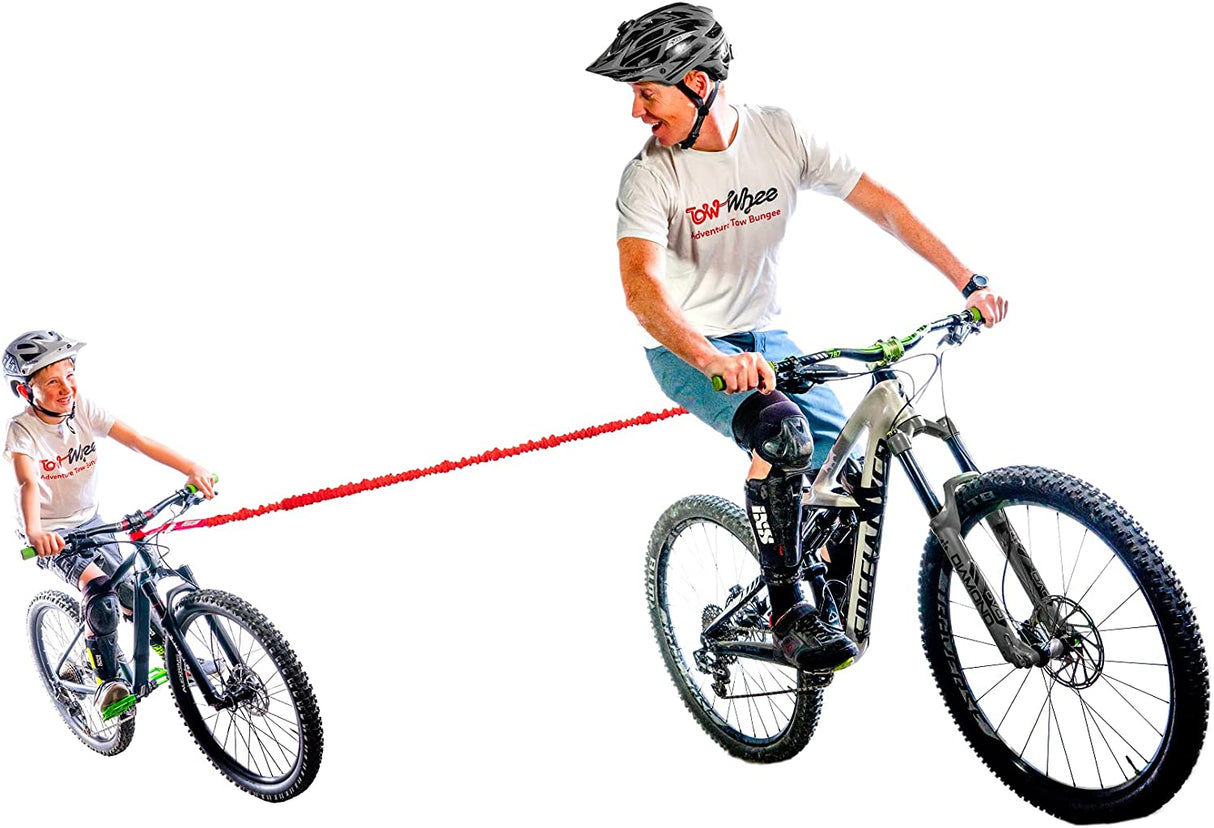 TowWhee Kids Bike Abschleppseil "Connect" mit Minikarabiner, Quickloop und Aufbewahrungssack