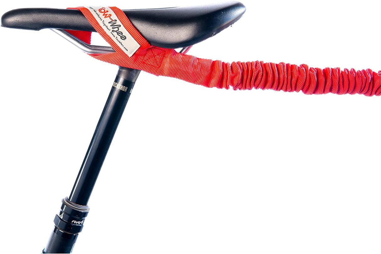 TowWhee Kids Bike Abschleppseil "Connect" mit Minikarabiner, Quickloop und Aufbewahrungssack