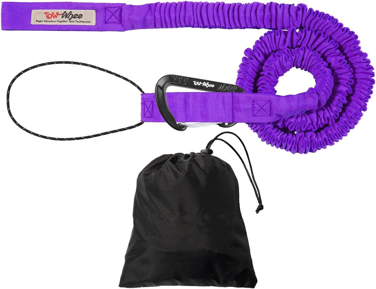 TowWhee Kids Bike Abschleppseil "Connect" mit Minikarabiner, Quickloop und Aufbewahrungssack