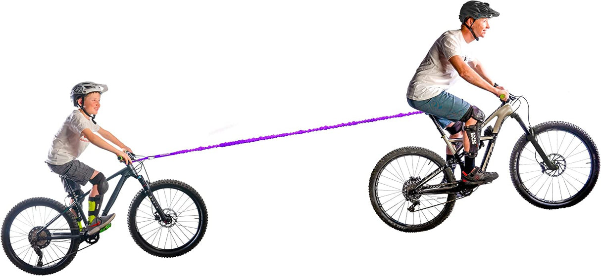 TowWhee Kids Bike Abschleppseil "Connect" mit Minikarabiner, Quickloop und Aufbewahrungssack