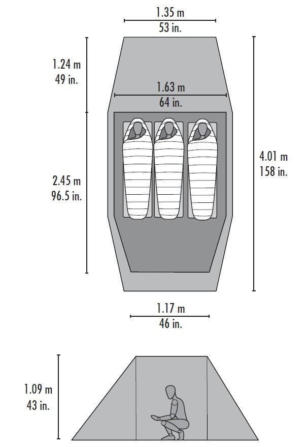 MSR Tindheim 3 Tunnelzelt