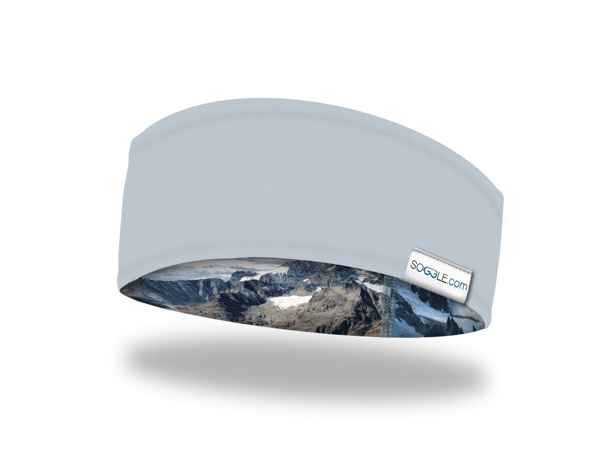 Soggle Stirnband mit Wendedesign - weiche Haptik, Headband mit leicht asymetrischem Schnitt, atmungsaktiv und wärmeisolierend