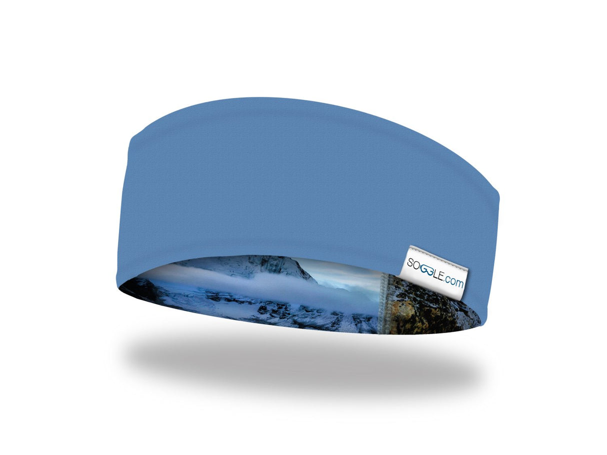 Soggle Stirnband mit Wendedesign - weiche Haptik, Headband mit leicht asymetrischem Schnitt, atmungsaktiv und wärmeisolierend