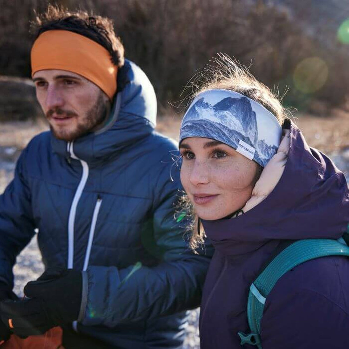 Soggle Stirnband mit Wendedesign - weiche Haptik, Headband mit leicht asymetrischem Schnitt, atmungsaktiv und wärmeisolierend