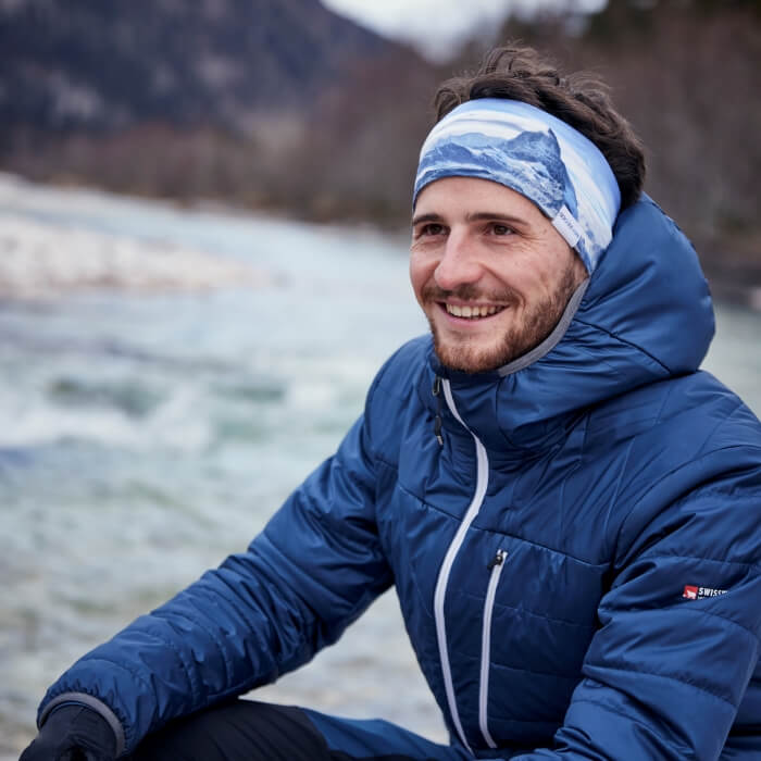 Soggle Stirnband mit Wendedesign - weiche Haptik, Headband mit leicht asymetrischem Schnitt, atmungsaktiv und wärmeisolierend