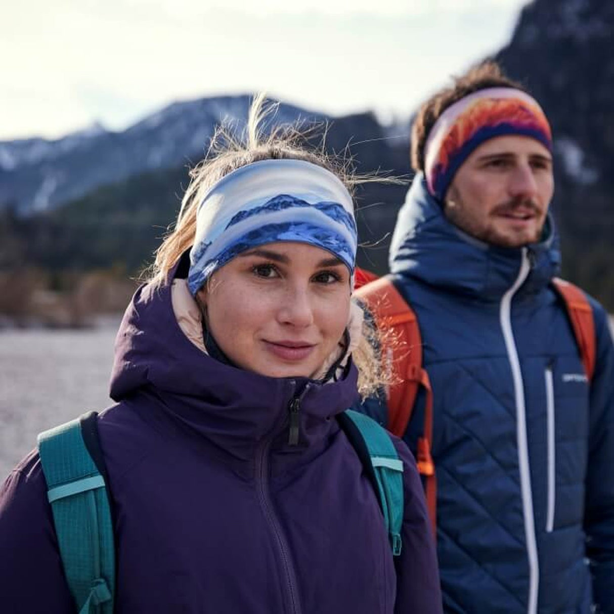 Soggle Stirnband mit Wendedesign - weiche Haptik, Headband mit leicht asymetrischem Schnitt, atmungsaktiv und wärmeisolierend