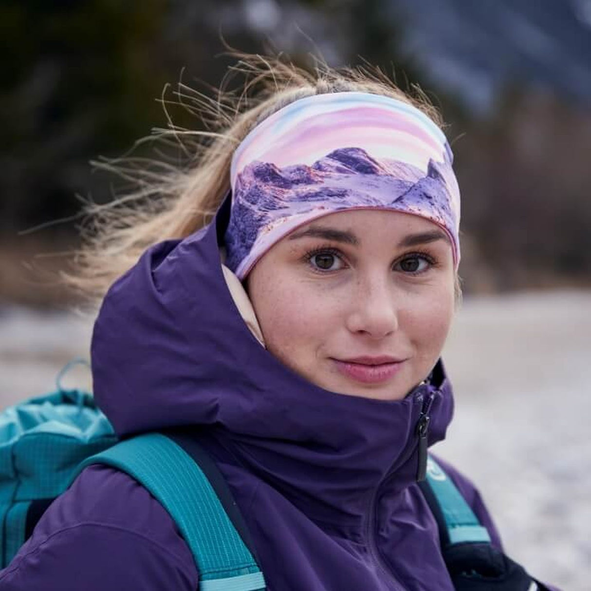 Soggle Stirnband mit Wendedesign - weiche Haptik, Headband mit leicht asymetrischem Schnitt, atmungsaktiv und wärmeisolierend