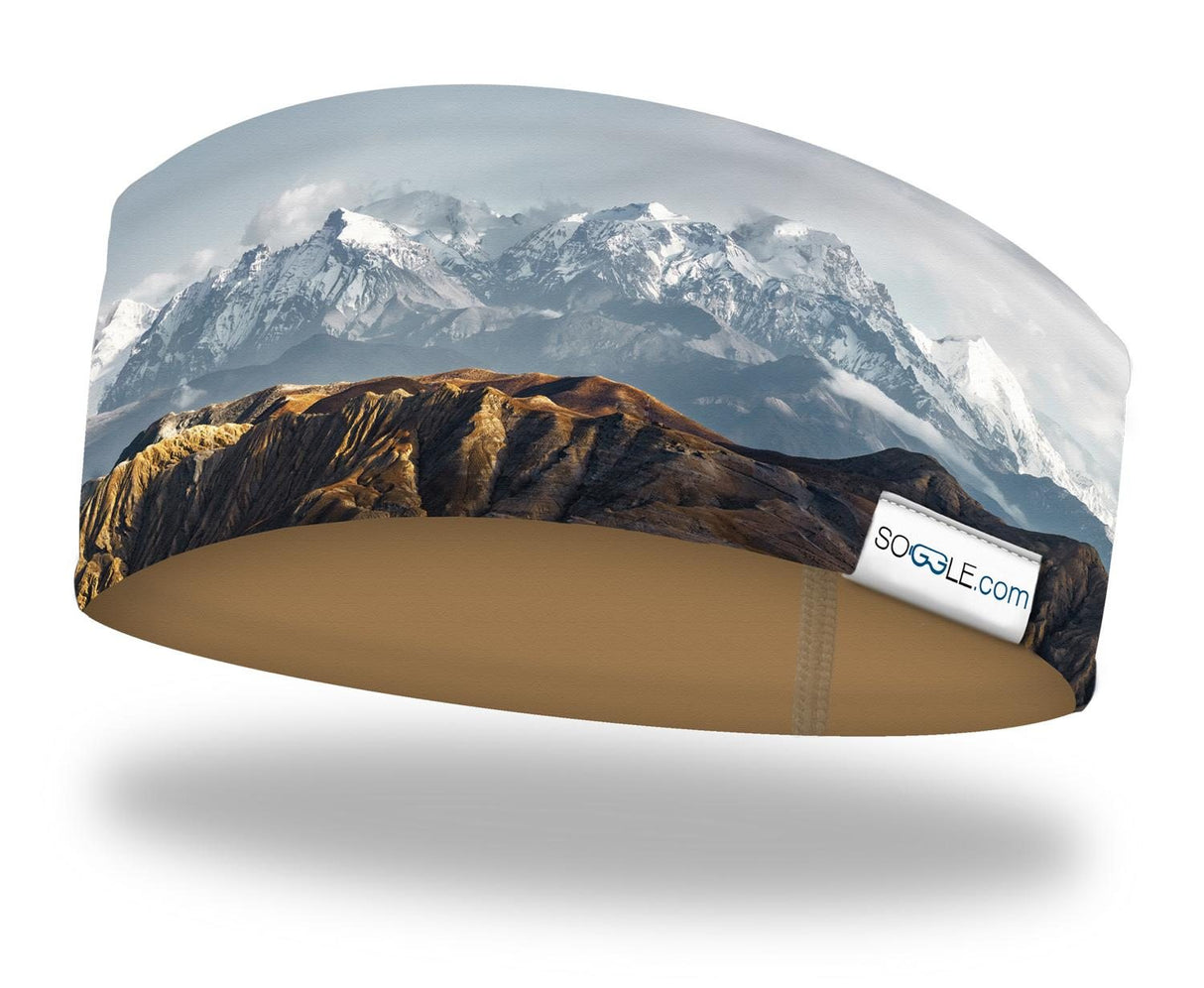 Soggle Stirnband mit Wendedesign - weiche Haptik, Headband mit leicht asymetrischem Schnitt, atmungsaktiv und wärmeisolierend