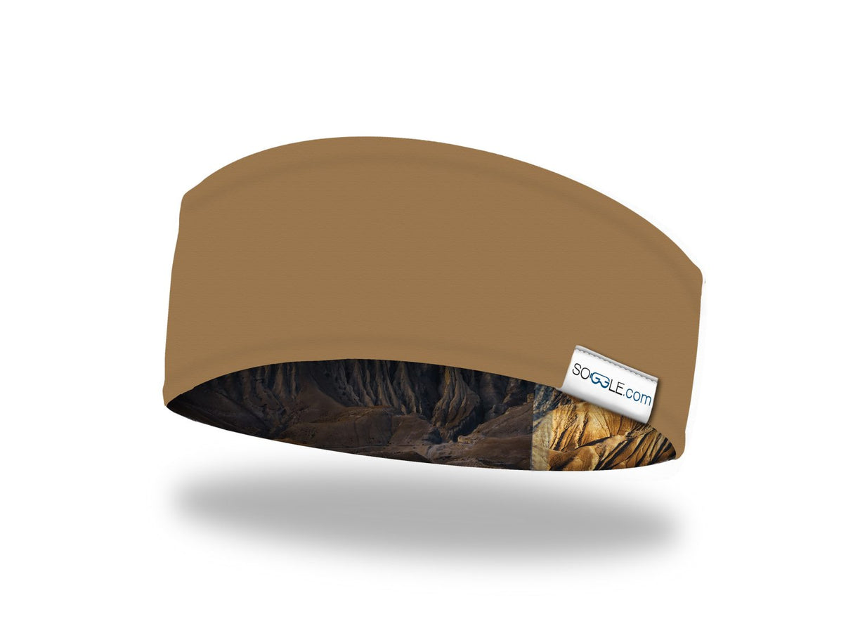 Soggle Stirnband mit Wendedesign - weiche Haptik, Headband mit leicht asymetrischem Schnitt, atmungsaktiv und wärmeisolierend