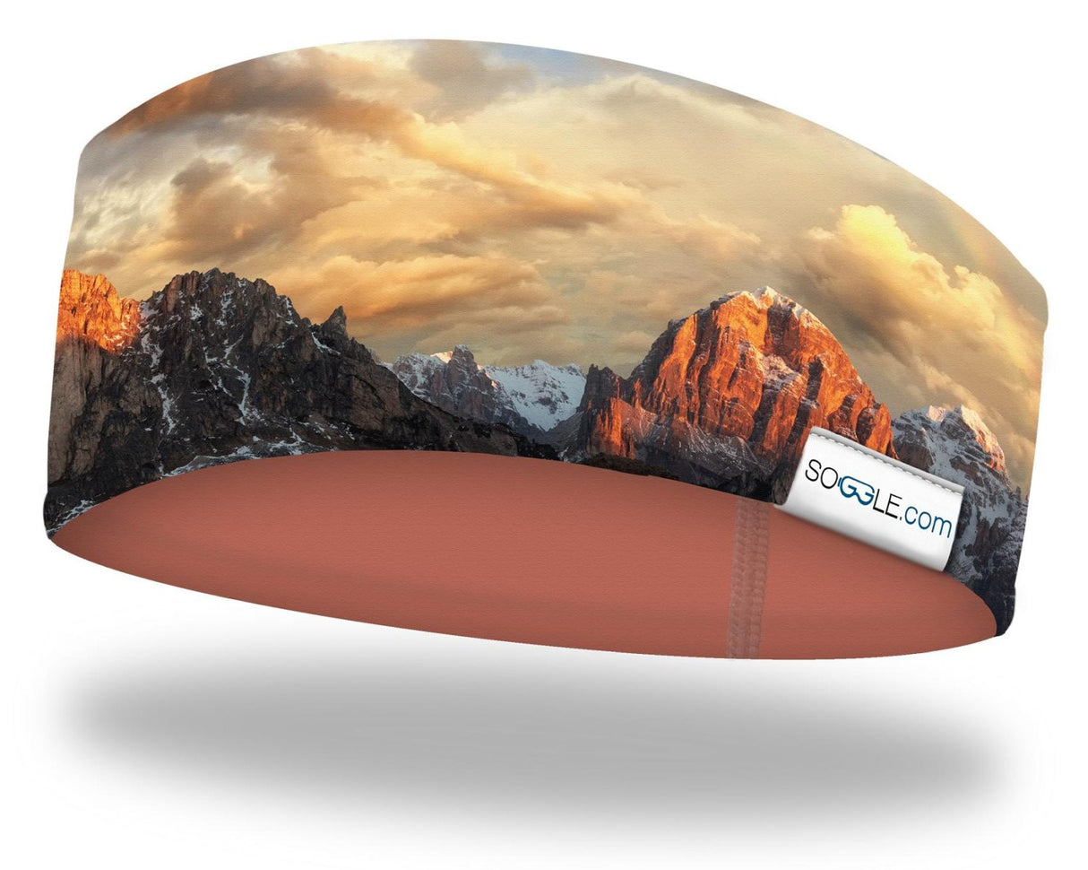 Soggle Stirnband mit Wendedesign - weiche Haptik, Headband mit leicht asymetrischem Schnitt, atmungsaktiv und wärmeisolierend