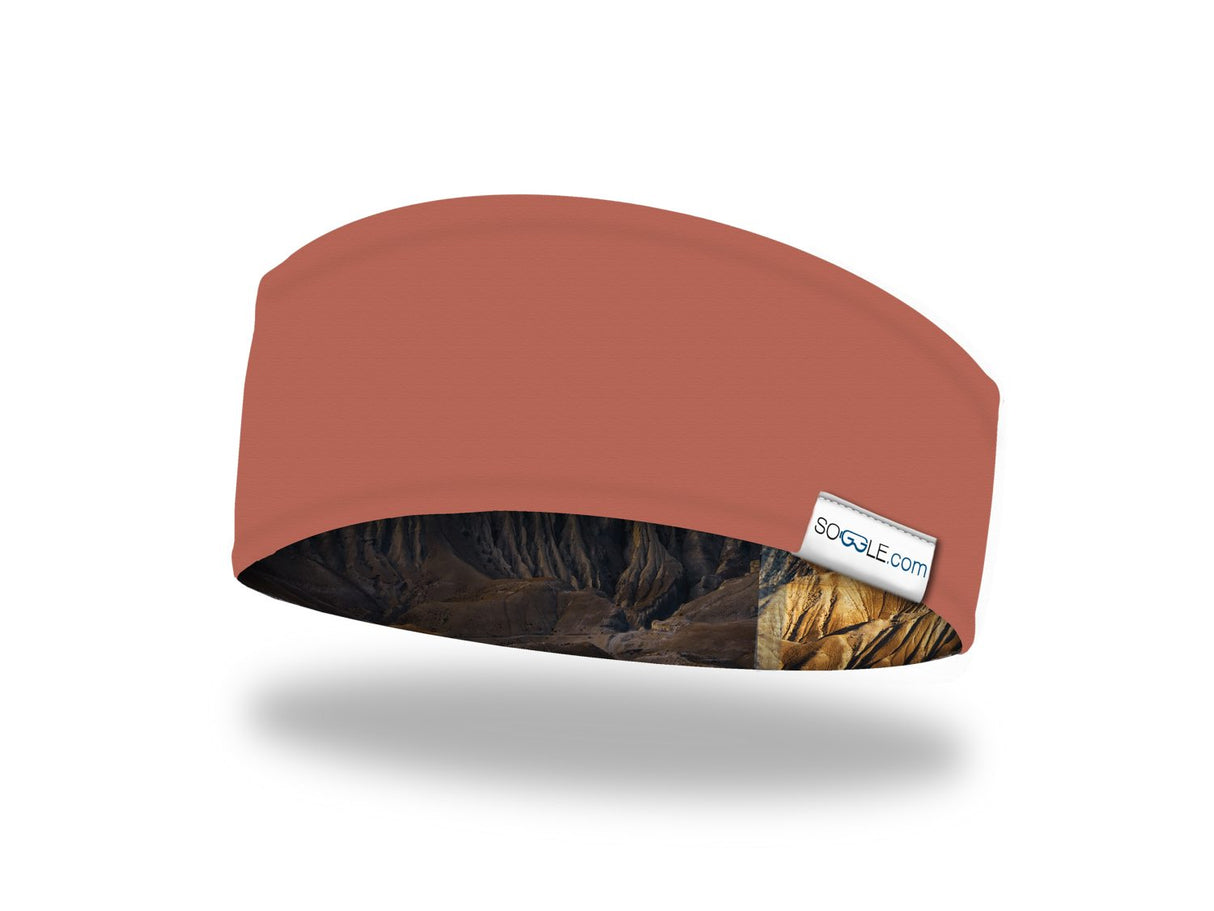 Soggle Stirnband mit Wendedesign - weiche Haptik, Headband mit leicht asymetrischem Schnitt, atmungsaktiv und wärmeisolierend