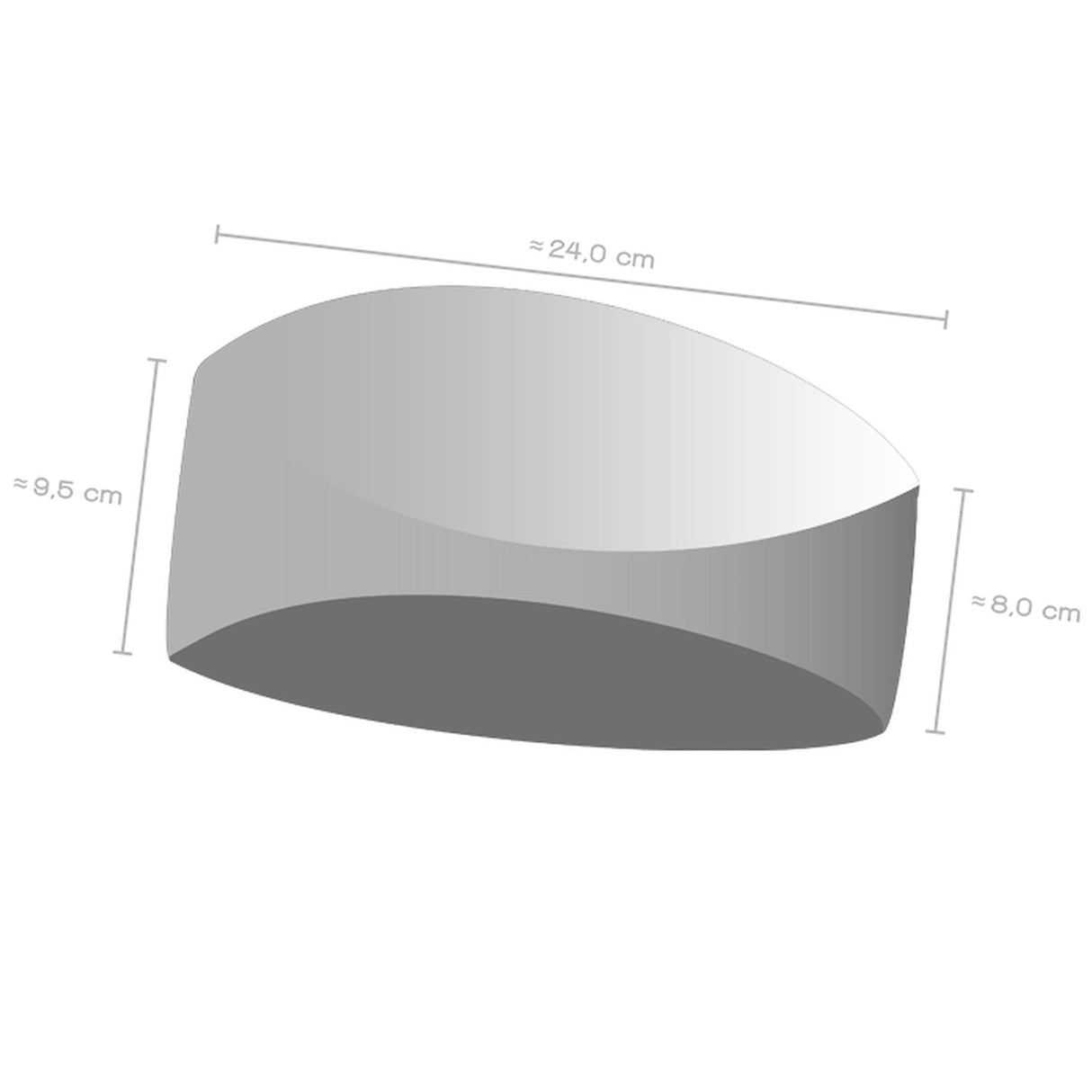 Soggle Stirnband mit Wendedesign - weiche Haptik, Headband mit leicht asymetrischem Schnitt, atmungsaktiv und wärmeisolierend