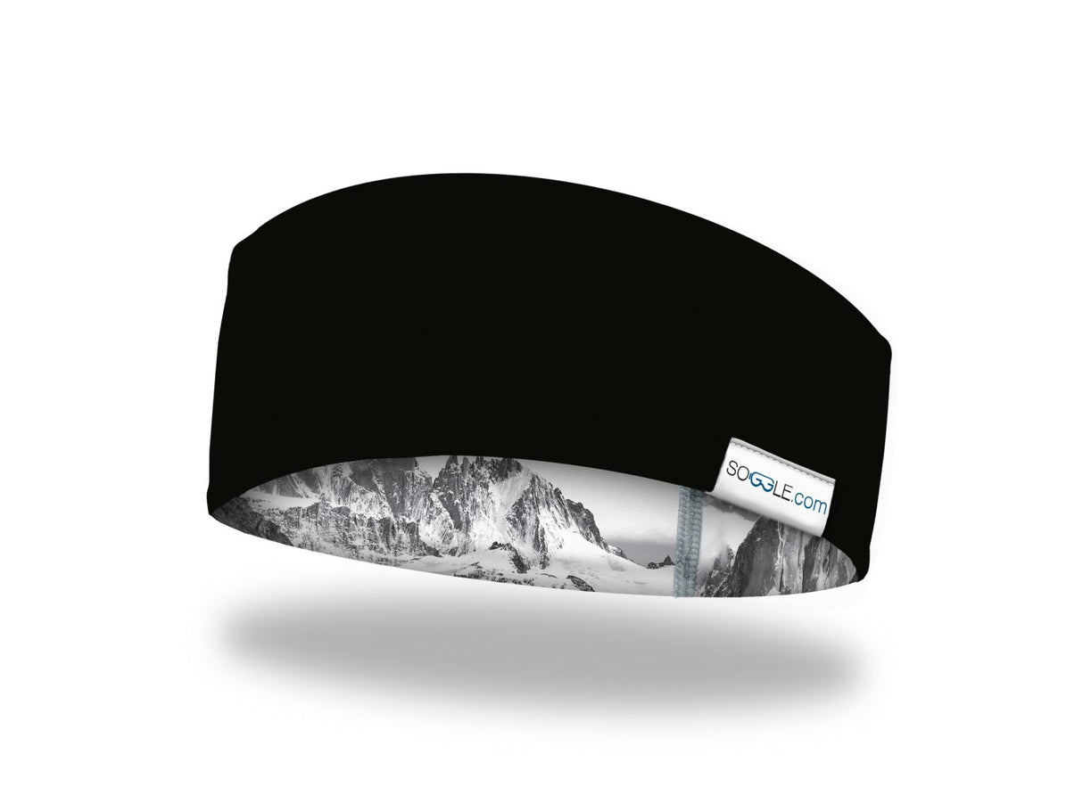Soggle Stirnband mit Wendedesign - weiche Haptik, Headband mit leicht asymetrischem Schnitt, atmungsaktiv und wärmeisolierend