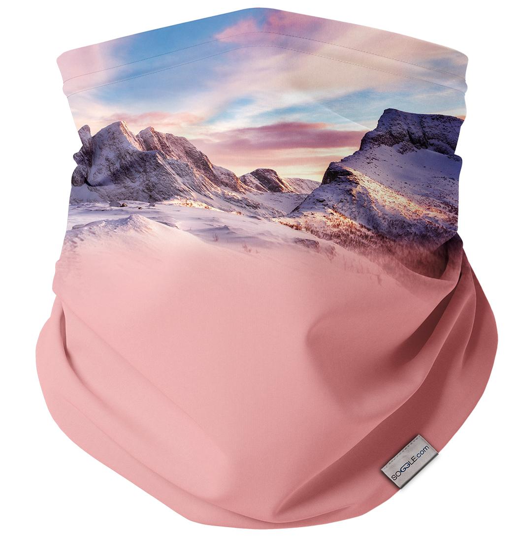 Soggle Multifunktionstuch Schlauchschal Necktube - Halswärmer und Loop Schal für kalte Tage Damen & Herren