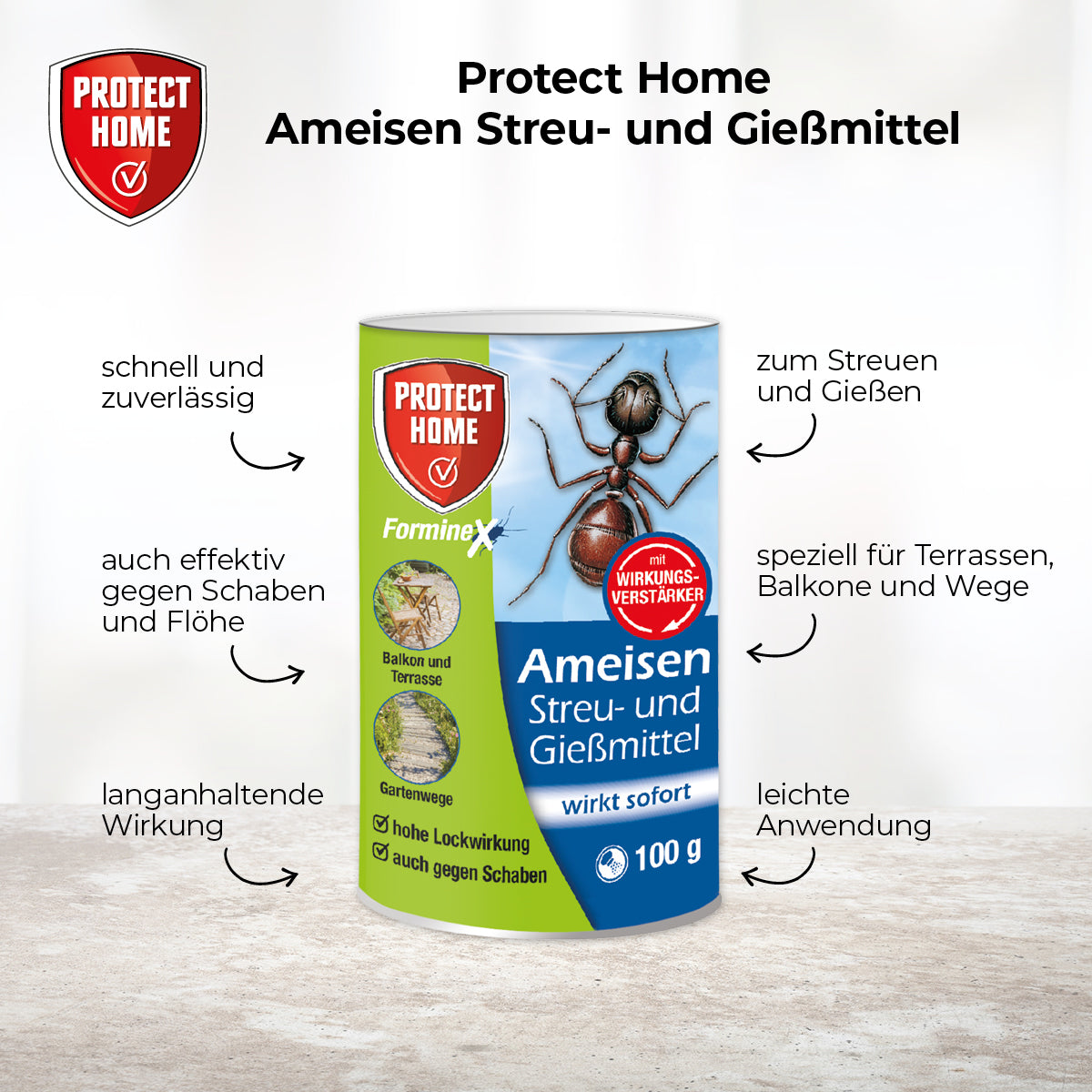 Protect Home FormineX Ameisen Streu- und Gießmittel 500 g