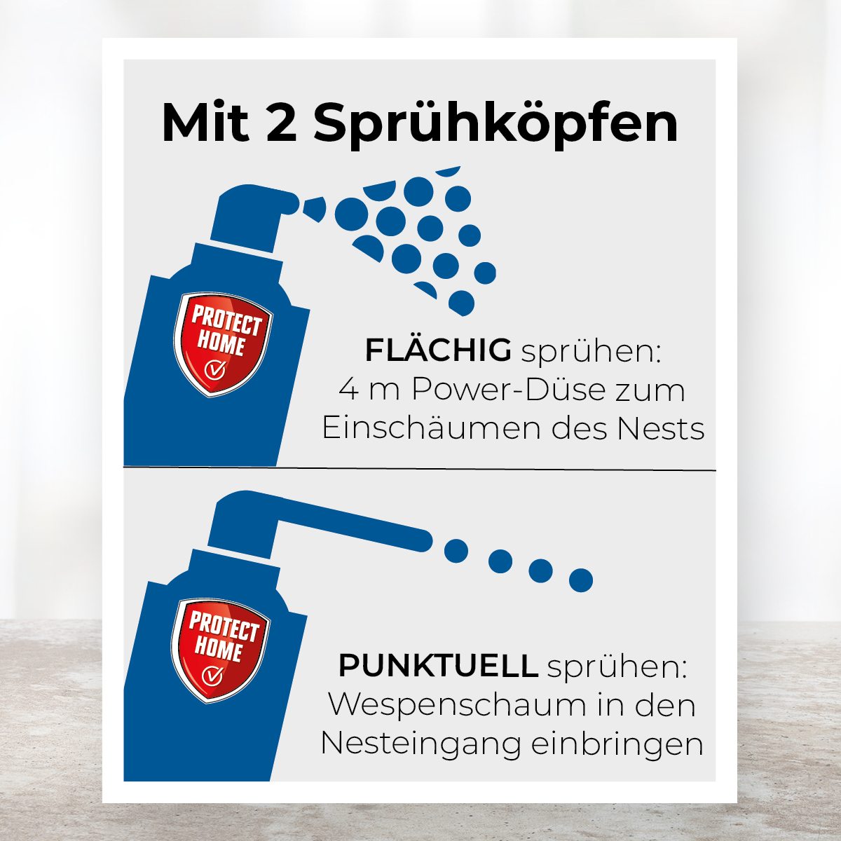 Protect Home FormineX Wespenschaum + 600 ml
