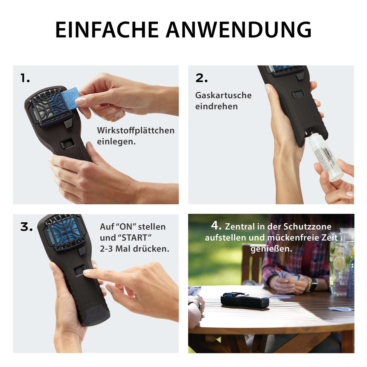 Thermacell Handgerät MR-300 tragbares Mückenschutzgerät, ohne Wirkstoff und Gas