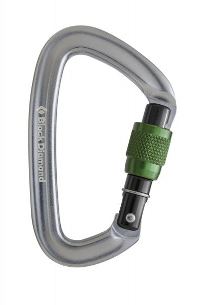 Black Diamond POSITRON SCREWGATE Schraubkarabiner Dark Gray/Green