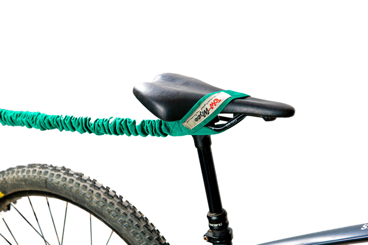 TowWhee Green (Adult) TowWhee Bungee Erwachsenenabschleppseil - flexibles Fahrrad Abschleppseil für Erwachsene