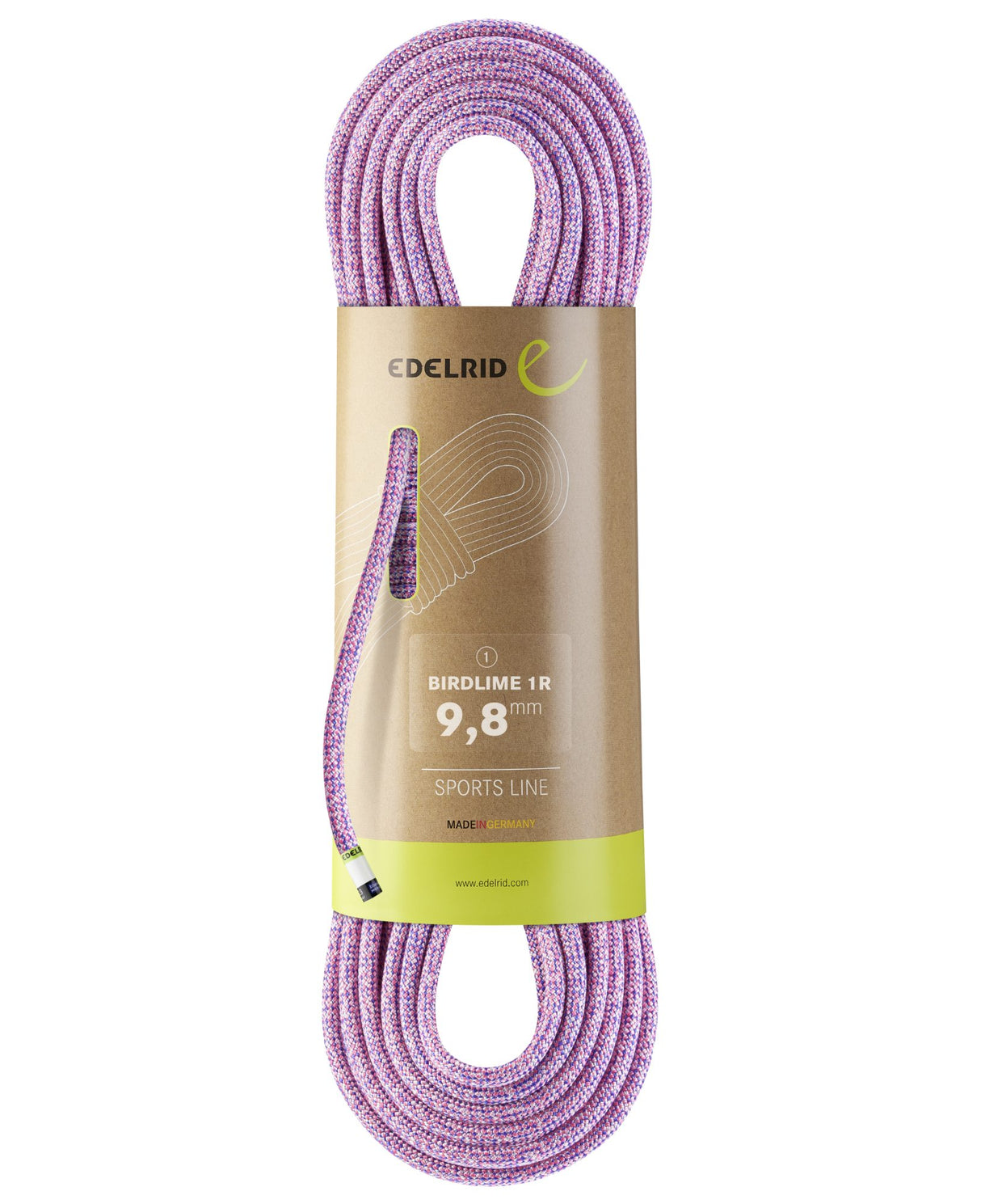 Edelrid Kletterseil Birdlime 1R 9,8mm (teilweise aus nachwachsenden Rohstoffen gefertigt)