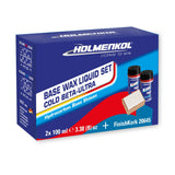 Holmenkol Basic Liquid Set Cold für Ski und Snowboard (Beta Mix, Ultra Mix, Finish Kork)