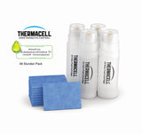Thermacell Nachfüllpack Mückenabwehr - 30 Plättchen + 10 Gaskartuschen für 120h Schutz - Natürlicher Wirkstoff aus Zitroneneukalyptusöl - 15m² Wirkbereich