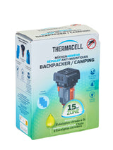 Thermacell Backpacker Mückenabwehr Starter Set – Outdoor Insektenschutz mit Citrodiol aus Zitroneneukalyptusöl – 15 m² Schutzzone – Ultraleicht 114 g – Inkl. 3 Wirkstoffplättchen für 12h