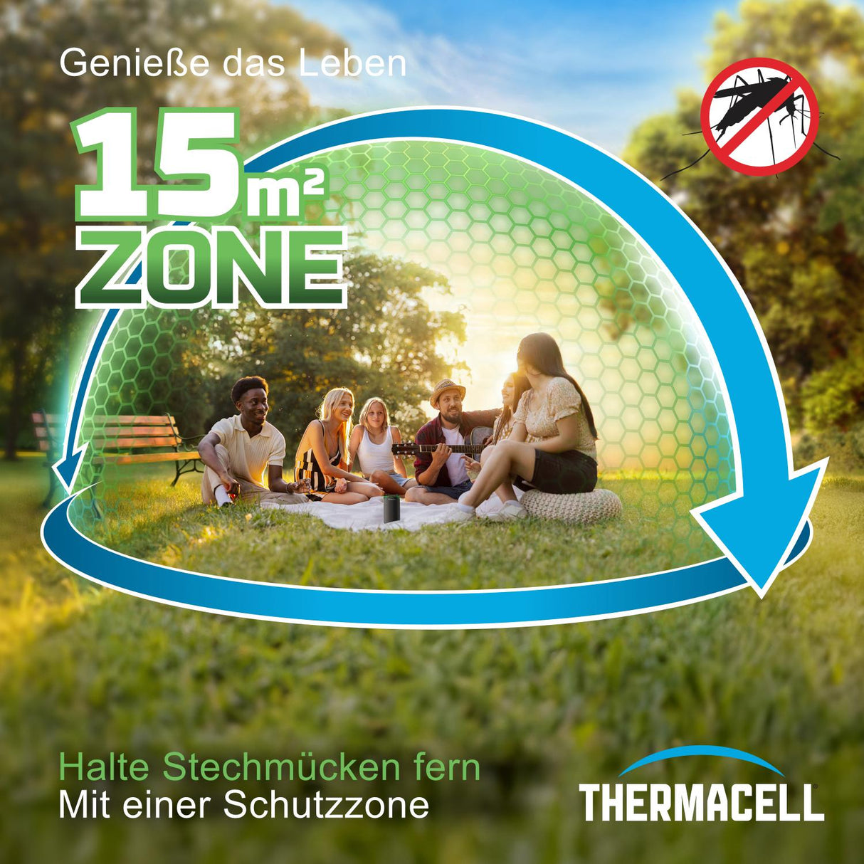 mückenabwehr camping Thermacell Halo Mückenabwehr Starter Set – Portables Tischgerät mit Ci – OutdoorNature.de